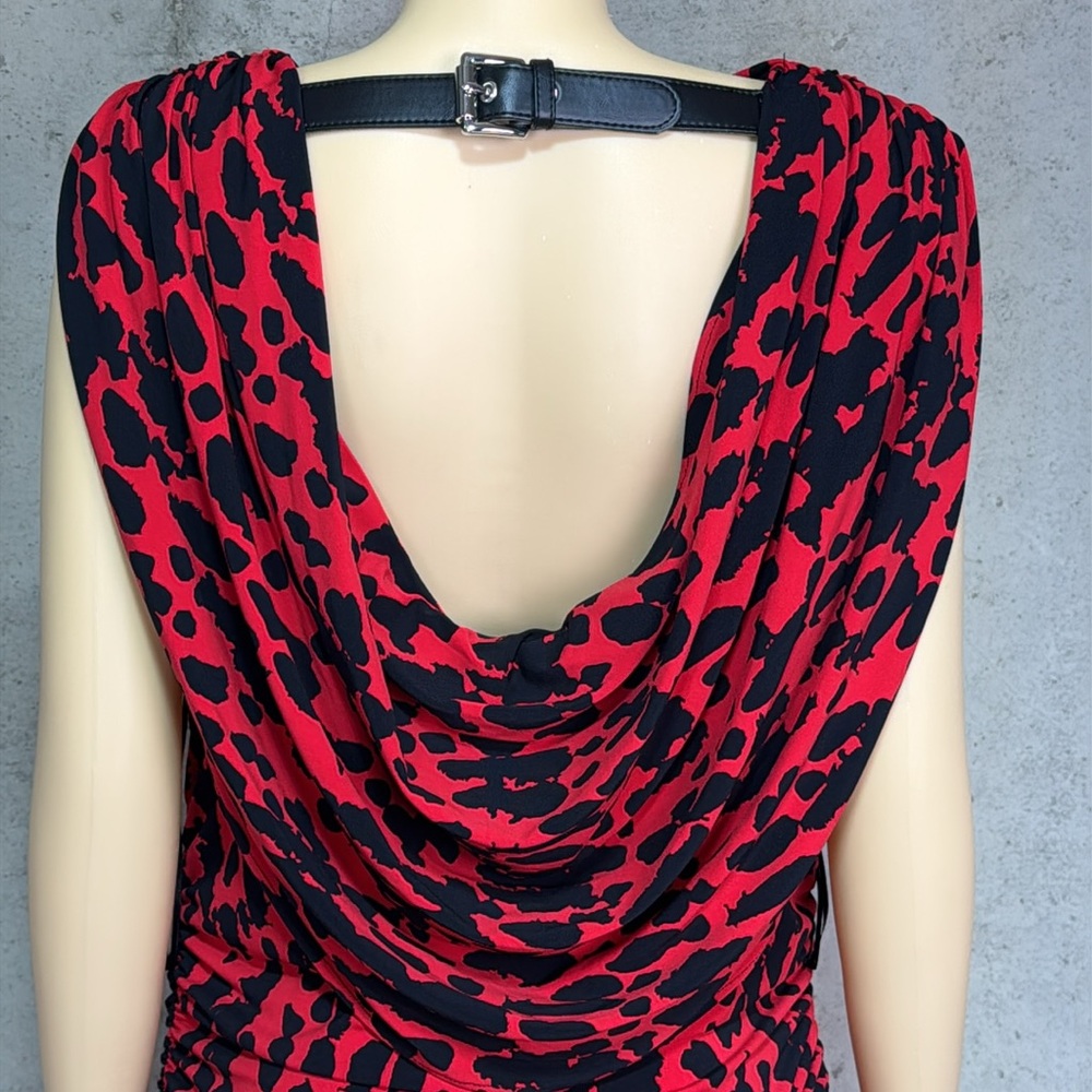 Michael Kors Bodycon Leopard print dress sz 14 - Picture 3 of 10